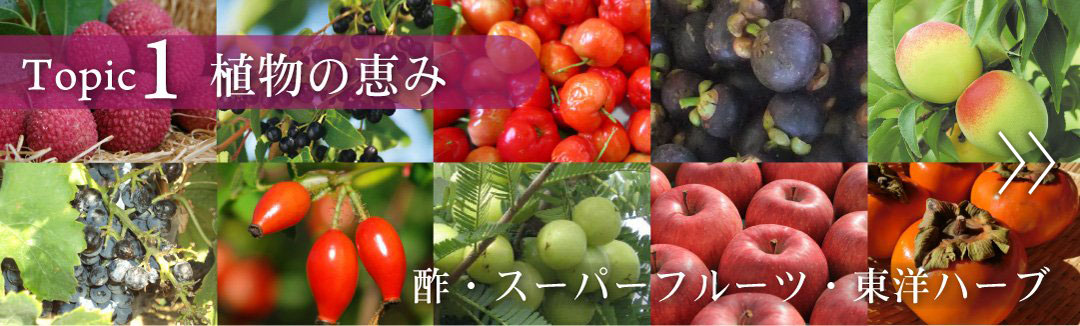 topic1 植物の恵み　酢・スーパーフルーツ・東洋ハーブ